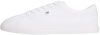 Tommy Hilfiger TH Low Profile Vulc Canvas Fw0fw09102, Parte Superior Baja Mujer, White , 41 EU al mejor precio