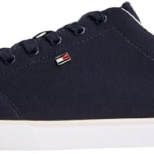 Tommy Hilfiger TH Low Profile Vulc Canvas FW0FW09102 Low Top para Mujer, Azul , 5 | Oferta Amazon