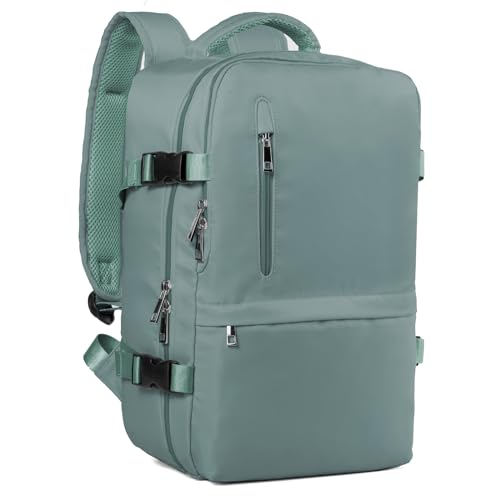 TOP VENTAS: Hayayu Mochila Viaje Cabina Avion 45x36x20, Mochilas Cabina para Easyjet 45x36x20cm Maletas De Viaje Mujer Hombre Equipaje De Mano 45x36x20 Bolsa 32L con Orificio De Carga Y Bolsillo Antirrobo al mejor precio
