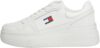 Tommy Jeans Sneaker con Plataforma Mujer Retro Basket de Piel, Blanco , 42 al mejor precio