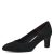 Tamaris Zapatos de Salón para Mujer, Textiles, Tacón Cuadrado, Veganos, Negro, 39 EU