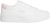 Calvin Klein Sneaker con Suela Vulcanizada Mujer Logo Tag de Piel, Blanco (Bright White/Sweet Pink), 36