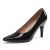 GENSHUO Tacones Altos Mujer Stilettos Negro Brillante Dorado Marrón Punta Cerrada Slip-On Elegantes Clásicos Boda Oficina Fiesta Cómodos, Charol Negro, 37 EU