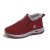Zapatillas Mujer Casual Zapatillas Mujer Casual Zapatos De Invierno para con Forro Gruesos Cálidos Y De Algodón Cómodos Y Casuales. Vestir Deporte (Red 43)