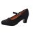 PASARELA – Zapatos de Baile Flamenco de Piel Vegana de Ante con Clavos para Mujer Color Negro Antelina Mujer Color: Black Talla: 38