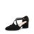 DREAM PAIRS Zapatos de tacón Cerrados para Mujer.,Size 39,Ante Negro,SDPU2409W