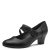 Jana Zapatos de tacón para Mujer con Correa 8-24464-42, Bomba, Negro sintético, 42 EU Ancho