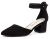 Greatonu Zapatos de Tacón Ancho Negro Espigón Suede Modo de Fiesta para Mujer Tamaño 39 EU