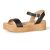 Amazon Essentials Sandalia con Plataforma y Dos Bandas Mujer, Negro, 37 EU