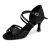 VCIXXVCE Mujer Zapatos de Baile Latino Negro Profesional Salsa Tango Bachata Práctica Zapatos de Baile de Salon, 37 EU