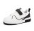 LUCKY STEP Zapatillas Slip-On para Niños – Cómodas y Casual, Zapatillas Bajas con Correa para Escuela, Tenis y Deporte, para Niños/Niñas (Blanco/Negro, 13US-31EU-12UK)