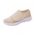 Genérico Zapatillas Mujer Deporte Zapatillas Anchas Mujer Zapatos Casuales Cómodos Y Transpirables de Verano para,Planos,Antideslizantes,de Malla con Parte Extra Anchas Deportivas (Beige,37)