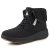 Mishansha Impermeable Botas de Nieve Mujer Botines Invierno Antideslizante Zapatos Trekking Cálido Outdoor, Negro Cálido 38 EU