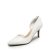 DREAM PAIRS Zapatos de Tacón Fina Clásicos Mujer de Zapatos de Salón PU con Adorno de Flores para Boda Fiesta,Size 38.5,Blanco-PU,SDPU2416W