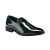 YFFUSHI Loafers Hombre de Piel Charol Brillante Mocasines Bajos Comfort Zapatos de Ceremonia sin Cordones para Boda Oficina y Conducción, Verde, 45 EU