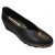 Ariadna Sánchez Zapatos Salón Mujer Vesta Cuña Plataforma, Cómodos, Azafatas, Trabajo. Calzado de Piel Fabricados en España Tacón Medio (Negro, Sistema tallas calzado EU, Adulto, Números, mediano, 41)