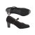 PASARELA – Zapatos de Baile Flamenco de Piel Ante Negros con Clavos para Mujer Cuero Mujer Color: Negro Talla: 38
