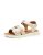 Geox D DANDRA C, Sandalia Plana Mujer, Lt Gold, 35 EU