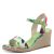 Tamaris Sandalia para mujer, vegana, verde, EU 40