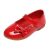 Zapatos de niña pequeños de piel, zapatos individuales, zapatos de baile, zapatos de rendimiento para niñas, talla 38, rojo, 23 EU