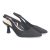 shoes&blues.es 81508-Zapato de Salon para Mujer, Diseno Elegante con Tacon, Abierto por el Talon, Puntera Fina y Cierre de Hebilla Ajustable.. Talla 36 Negro