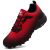 ASOCO DREAM Zapatillas de Trail Running Hombre Calzado de Correr Transpirable Antideslizante Zapatos de Senderismo Calzado Deportivo Exterior,Negro Rojo,39 EU