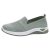 Zapatillas sin Cordones Mujer Ligeras Zapatos Casuales de Las Mujeres Zapatillas de Deporte Verano para Mujer,Tejido Malla A Rayas,Zapatos Casuales Ortopédicos Cómodos Deportivas Deporte para Correr