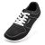 HOBIBEAR Zapatillas de Lona Unisex Zapatos Descalzos Anchos para Hombre Zapatillas de Moda para Mujer Zapatos Casuales clásicos Suela Zero Drop (Negro Blanco EU 41)