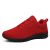 CXWRZB Mujer Hombre Gimnasia Ligero Sneakers Zapatillas de Deportivos de Running para Rojo Negro C 43 EU