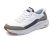 Skechers Tenis Contour Foam de Ajuste cómodo para Hombre, Malla Blanca Duraleather con Ribete Gris Pardo, 43 EU
