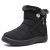 Hsyooes Botas Mujer Invierno Botines de Nieve Calentitas Zapatos Forradas Impermeable Botas de Nieve Cómodas Antideslizante Ligero Negro A 39EU