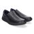 shoes&blues.es 86897 Zapato Casual de Hombre con Plantilla Acolchada, Diseno Elegante, Suela Antideslizante y Elasticos Laterales para Mayor Comodidad. Negro Talla 42