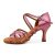 Hixingo Zapatos de Baile Latino Mujer Brillo 7.5CM, Zapatos Salsa Mujer Tacón Cubano Práctica Profesional para Salsa Tango y Bachata, Fiesta Carnaval (PZ14-Rosa,38)