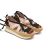 Zapatillas Abiertas Piel Leopardo Y CUÑA Rafia Ludlow