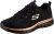 Skechers Graceful Get Connected Regular, Zapatillas Mujer, Black Mesh Rose Gold Trim, 41 EU