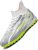 Donbest Botas de Fútbol Niño Zapatos de Fútbol Altos para Césped Artificial Natural e Indoor Zapatillas de Fútbol con Tacos Antideslizantes,White,EU34