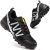 Zapatillas Trail Running Hombre Impermeables Zapatillas Trekking Hombre Zapatos de Senderismo Ligeras Deportivas Zapatos para Correr Gimnasio Sneaker Negro Blanco 41 EU