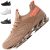 Hombre Mujer Zapatillas de Deportivas Ligero Transpirables Running Gimnasio Fitness Atlético Casual Sneakers Multicolor18 Golden 44