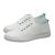 Genérico Zapatillas de Running Casual Zapatillas de Deporte Zapatos Deportivos Goma PU con En La Profunda Tacón Bajo Verano para Mujer Zapatos Casuales Extra Anchas Deportivas (Green,35)