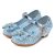 Eleasica Princesa Elsa Zapatos para Niña Frozen Tacón Altos Regalo Sandalias de Vestir Antideslizante Punta Cerrada Zapatos de Disfraz Boda Ceremonia Zapatos de Vestir,Azul,27